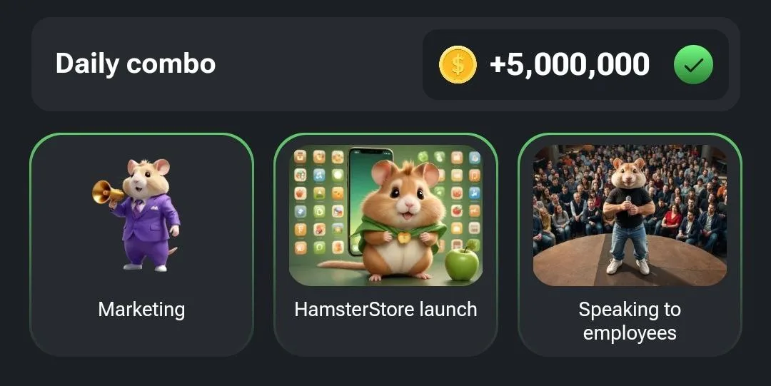 Hamster Kombat Daily Combo Card For 29 August 2024